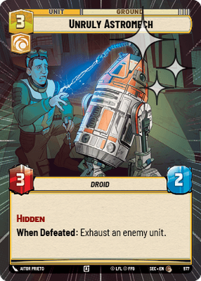 Unruly Astromech SEC 977
