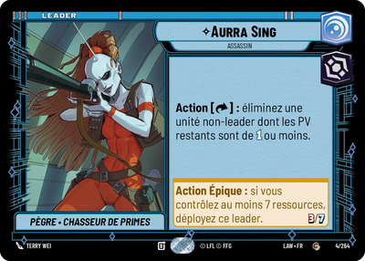 Aurra Sing - carte Star Wars Unlimited