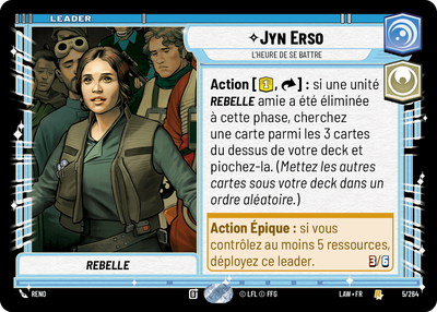 Jyn Erso - carte Star Wars Unlimited