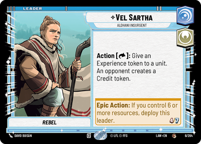 Vel Sartha, Aldhani Insurgent