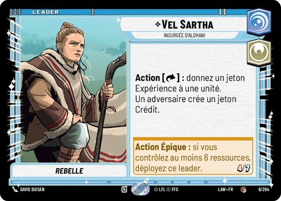 Vel Sartha - carte Star Wars Unlimited