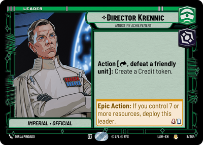 Director Krennic, Amidst My Achievement