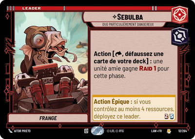 Sebulba - carte Star Wars Unlimited