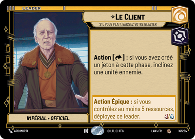 Le Client - carte Star Wars Unlimited