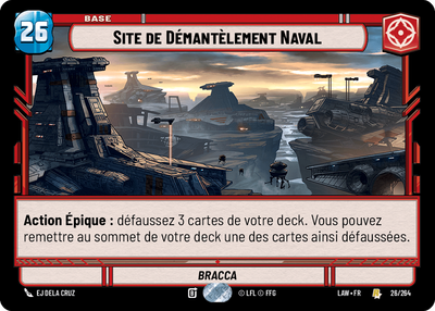 Site de Démantèlement Naval - carte Star Wars Unlimited