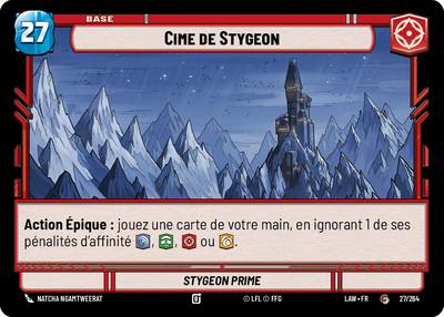 Cime de Stygeon - carte Star Wars Unlimited