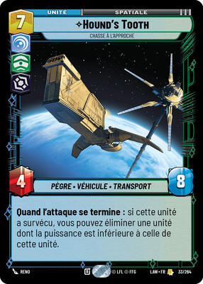 Hound's Tooth - carte Star Wars Unlimited