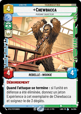 Chewbacca - carte Star Wars Unlimited