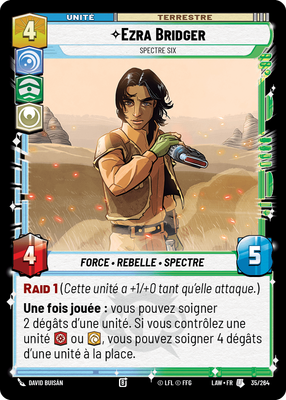 Ezra Bridger - carte Star Wars Unlimited