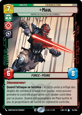 Maul - carte Star Wars Unlimited