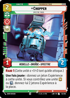 Chopper - carte Star Wars Unlimited