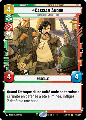 Cassian Andor - carte Star Wars Unlimited