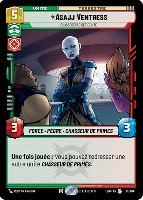 Asajj Ventress - carte Star Wars Unlimited