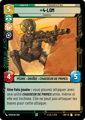 4-LOM - carte Star Wars Unlimited