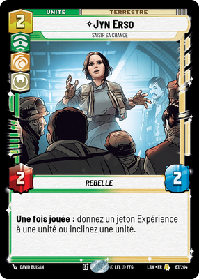 Jyn Erso - carte Star Wars Unlimited