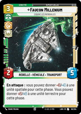 Faucon Millenium - carte Star Wars Unlimited