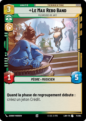 Le Max Rebo Band - carte Star Wars Unlimited