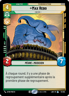 Max Rebo - carte Star Wars Unlimited