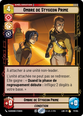 Ombre de Stygeon Prime - carte Star Wars Unlimited