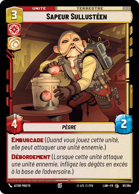 Sapeur Sullustéen - carte Star Wars Unlimited