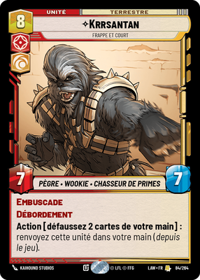 Krrsantan - carte Star Wars Unlimited