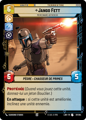 Jango Fett - carte Star Wars Unlimited