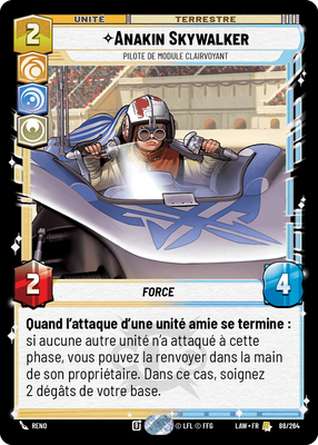 Anakin Skywalker - carte Star Wars Unlimited