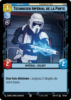 Technicien Impérial de la Porte - carte Star Wars Unlimited
