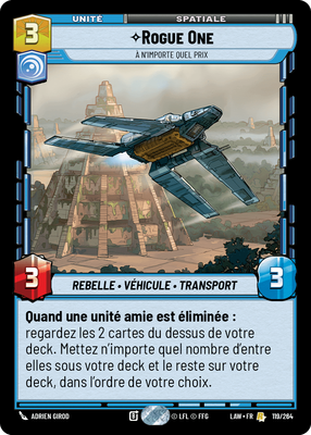 Rogue One - carte Star Wars Unlimited