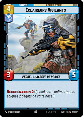 Éclaireurs Vigilants - carte Star Wars Unlimited