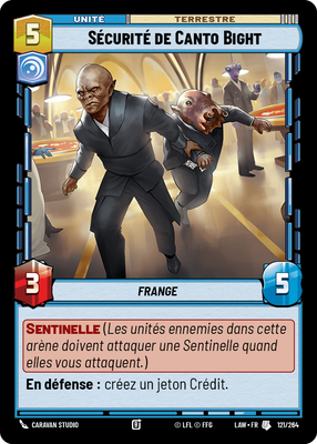 Sécurité de Canto Bight - carte Star Wars Unlimited