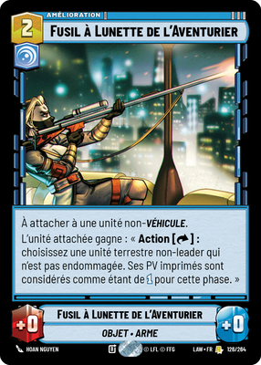 Fusil à Lunette de l'Aventurier - carte Star Wars Unlimited