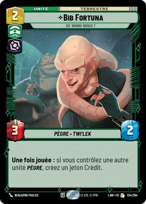Bib Fortuna - carte Star Wars Unlimited
