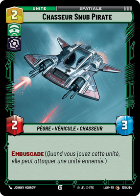 Chasseur Snub Pirate - carte Star Wars Unlimited