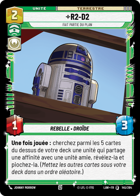 R2-D2 - carte Star Wars Unlimited