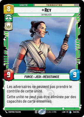 Rey - carte Star Wars Unlimited