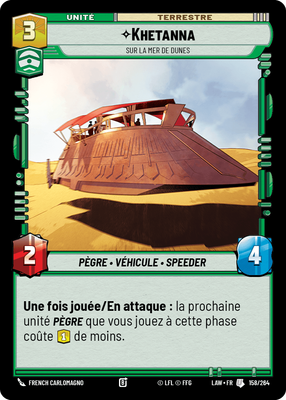 Khetanna - carte Star Wars Unlimited