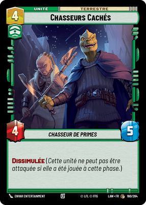 Chasseurs Cachés - carte Star Wars Unlimited
