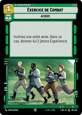 Exercice de Combat - carte Star Wars Unlimited