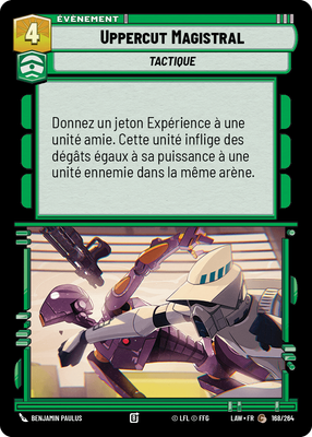 Uppercut Magistral - carte Star Wars Unlimited