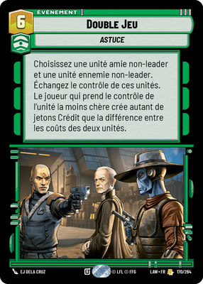Double Jeu - carte Star Wars Unlimited
