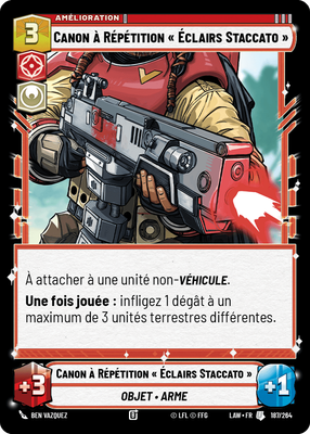 Canon à Répétition « Éclairs Staccato » - carte Star Wars Unlimited