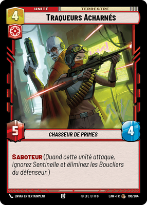 Traqueurs Acharnés - carte Star Wars Unlimited