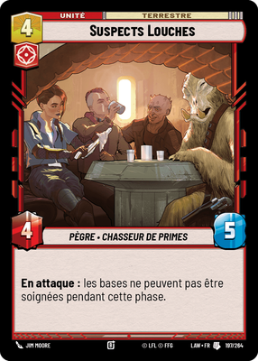 Suspects Louches - carte Star Wars Unlimited