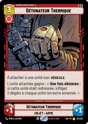 Détonateur Thermique - carte Star Wars Unlimited