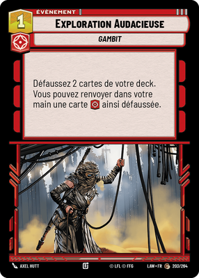 Exploration Audacieuse - carte Star Wars Unlimited