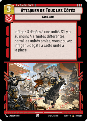 Attaquer de Tous les Côtés - carte Star Wars Unlimited