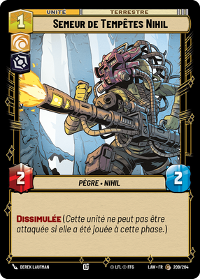 Semeur de Tempêtes Nihil - carte Star Wars Unlimited