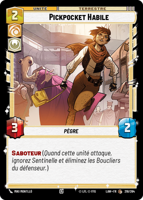 Pickpocket Habile - carte Star Wars Unlimited