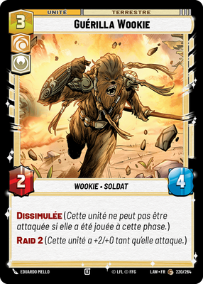 Guérilla Wookie - carte Star Wars Unlimited